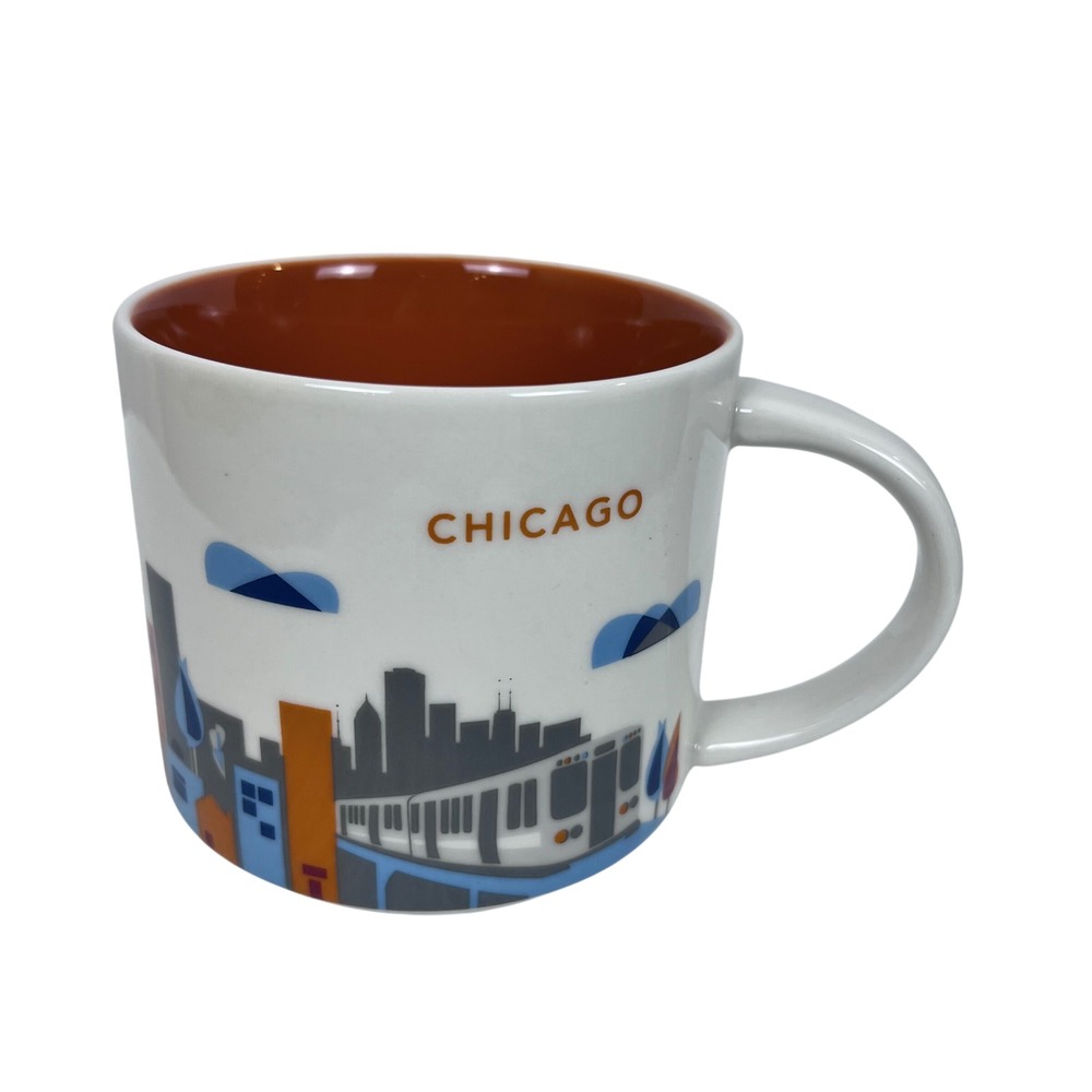 Starbucks Chicago You Are Here Collection Coffee Mug 14oz 2017 Skyline Ceramic